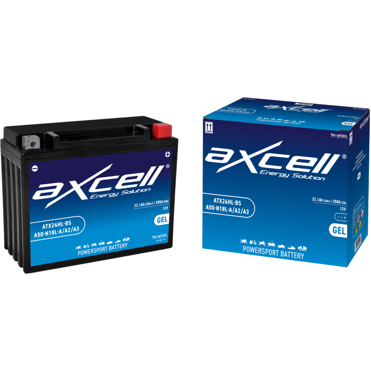 Bateria AXCELL ATX24HL / YTX24HL (Carregada e Ativa)