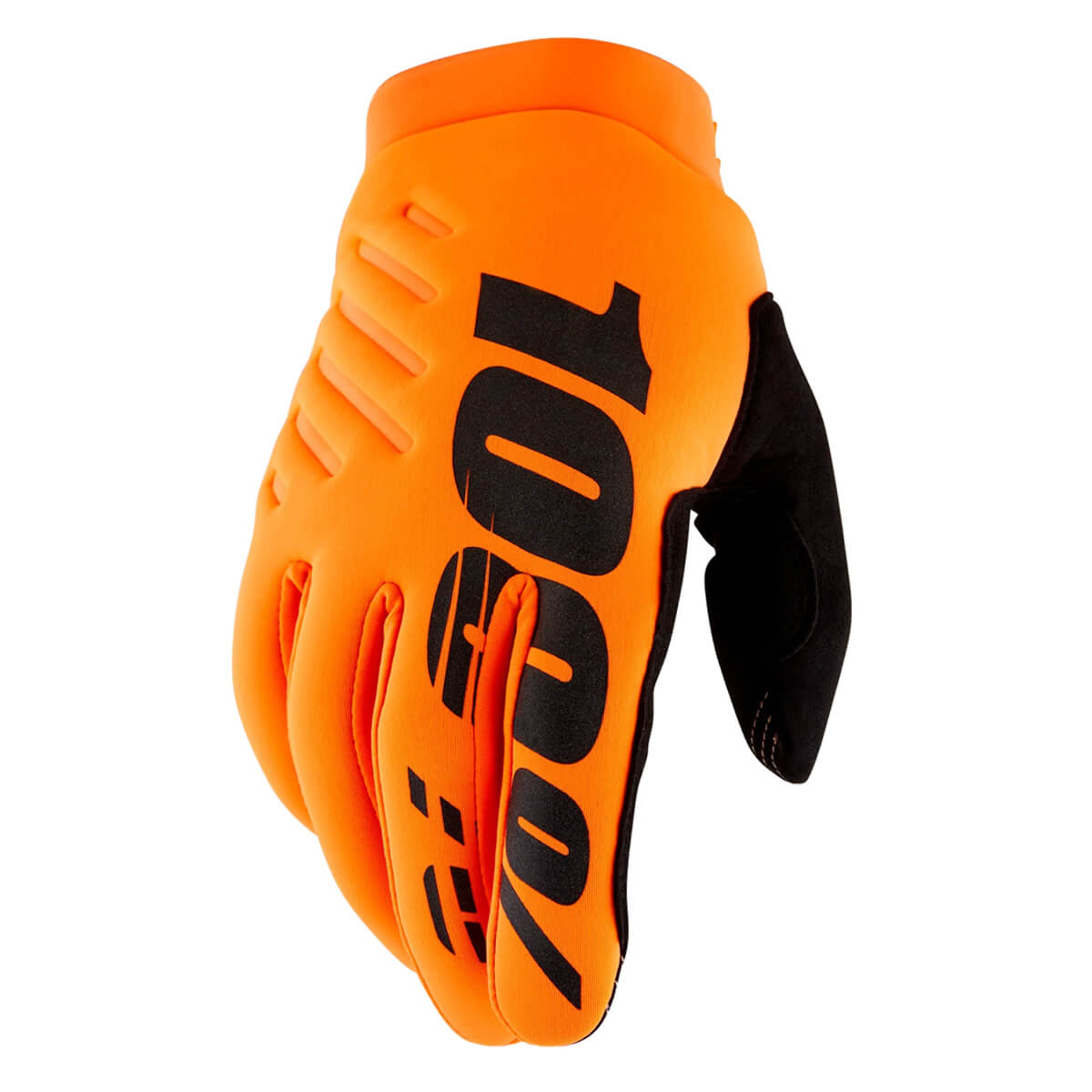 Gloves 100% BRISKER Orange Fluor L