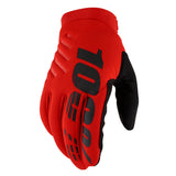 Gloves 100% BRISKER Red M