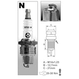 Vela Ignição N14C BRISK (B7HS / B8HS)
