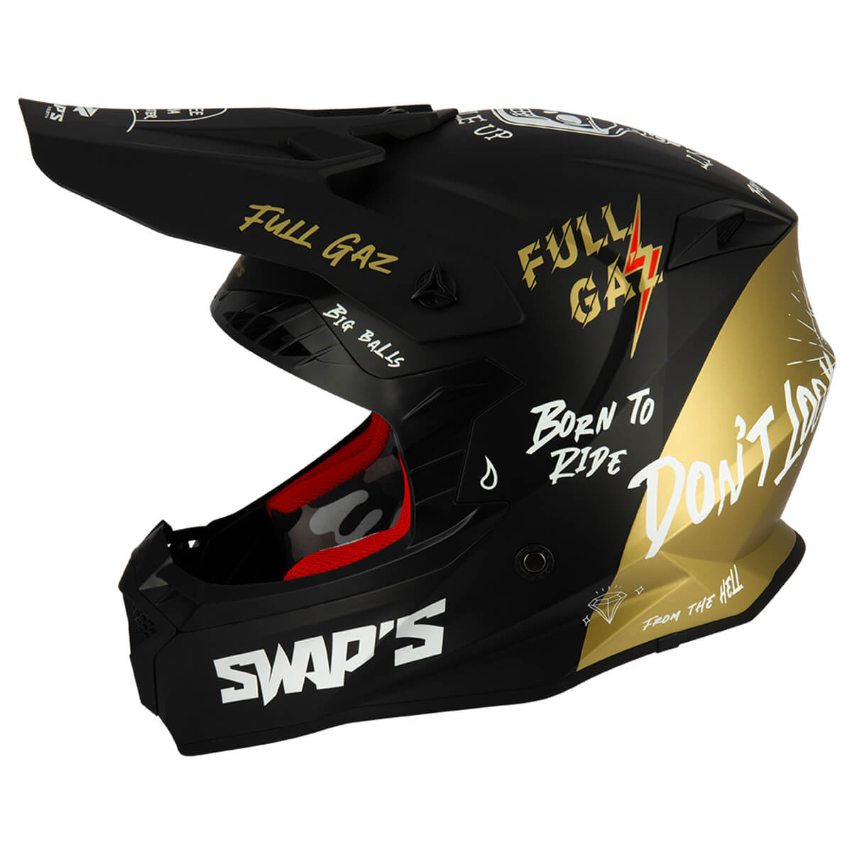 Capacete SWAPS S849 2FASTER Full Gas S