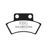Pastilhas Travão FA232TT CFMOTO/ POLARIS EBC