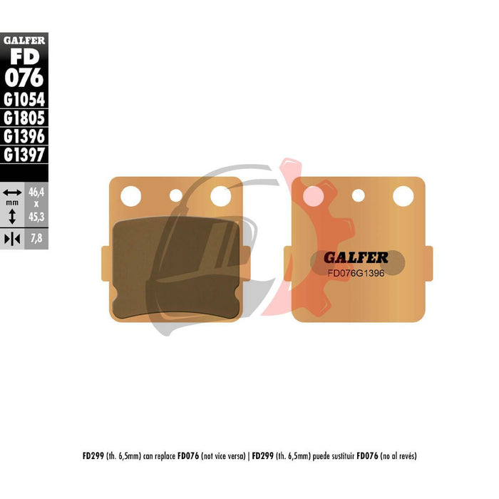 Pastilhas de Travão Traseiras FD076G1396