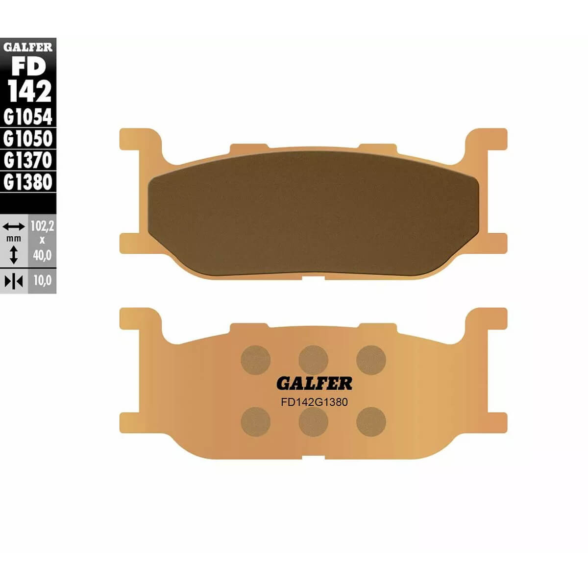 Pastilhas de Travão Frente Yamaha FD142G1380 GALFER