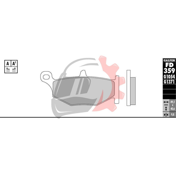 Pastillas de Freno Traseras Suzuki V-Strom/ GSXR GALFER