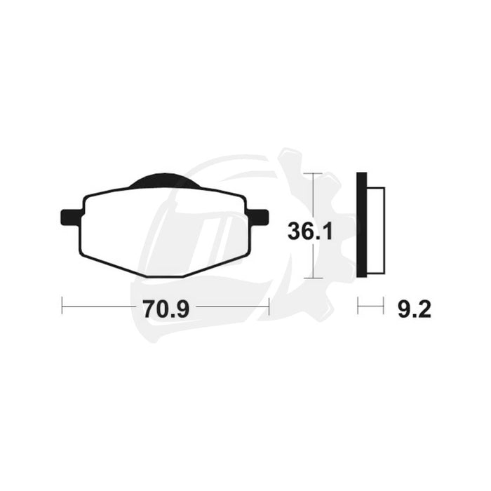 Pastilhas Travão Yamaha DTR 125/ XT FERODO