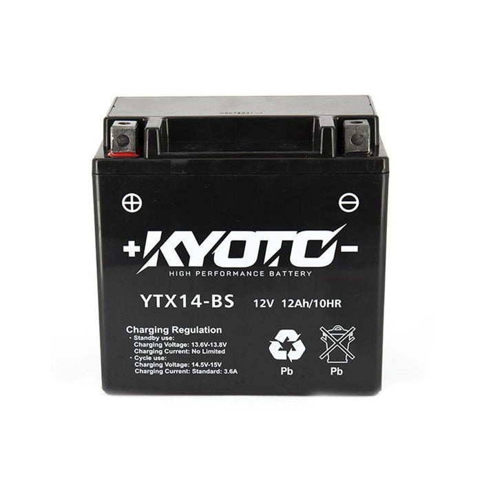 Bateria KYOTO GTX14 / YTX14 SLA (Carregada e Ativa)