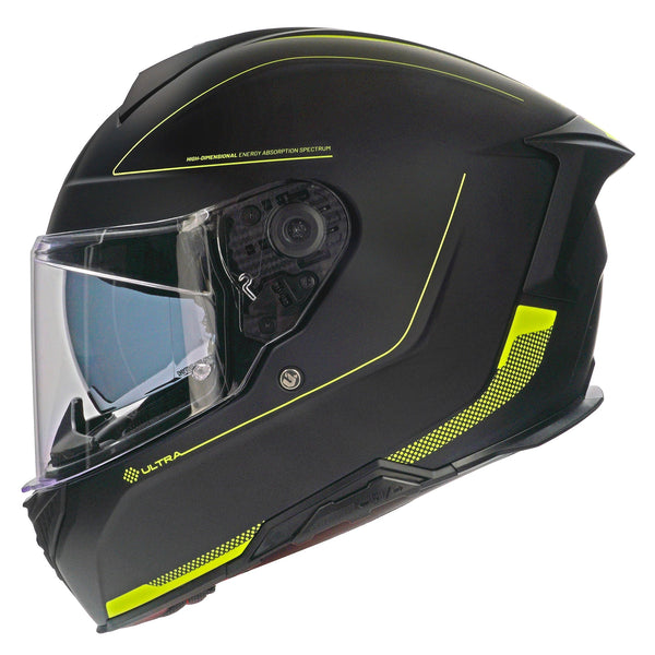 Capacete Unik Ultra DV Microdot C/ Óculos Preto/ Amarelo - M