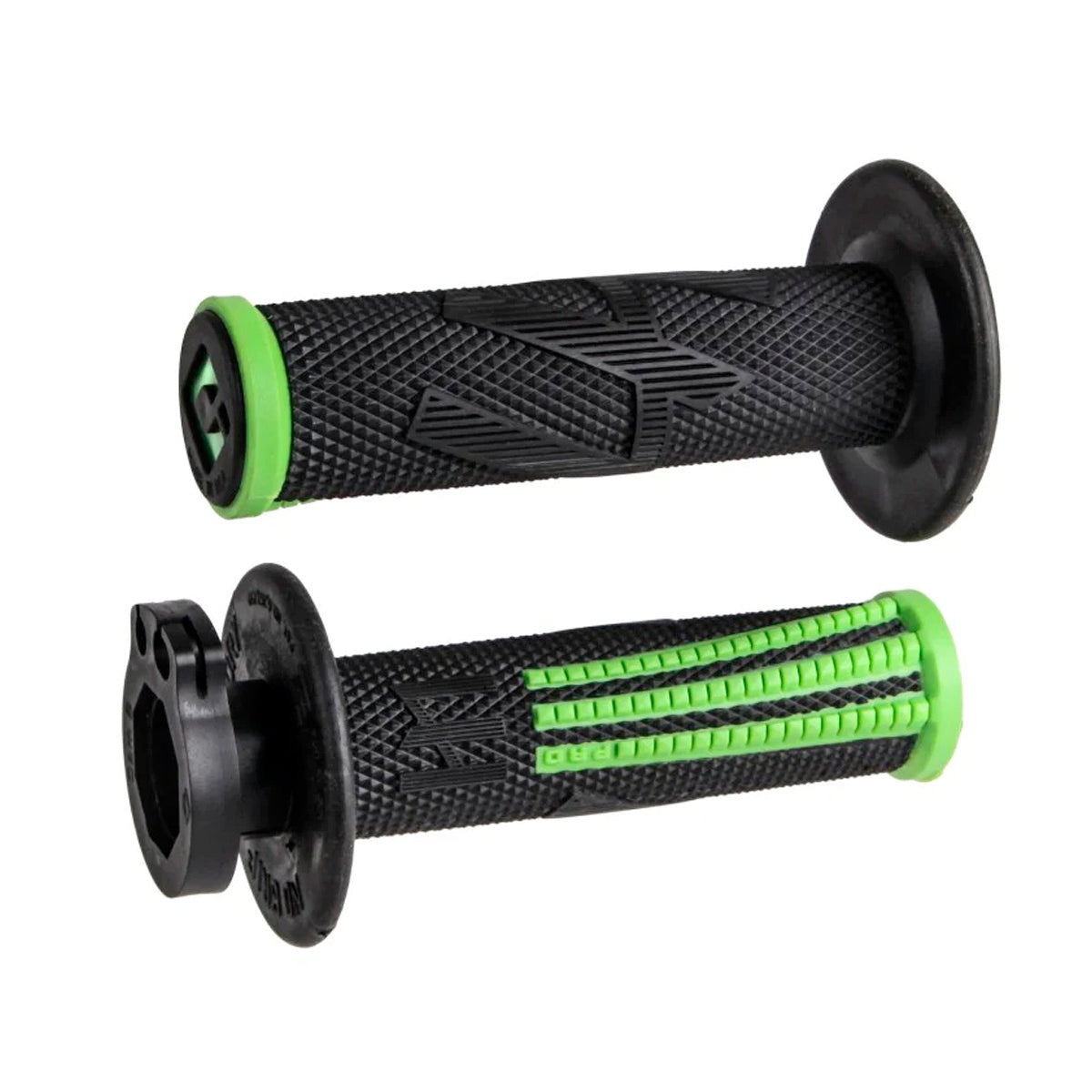 Puños ODI EMIG PRO V2 Lock-On Negro/Verde