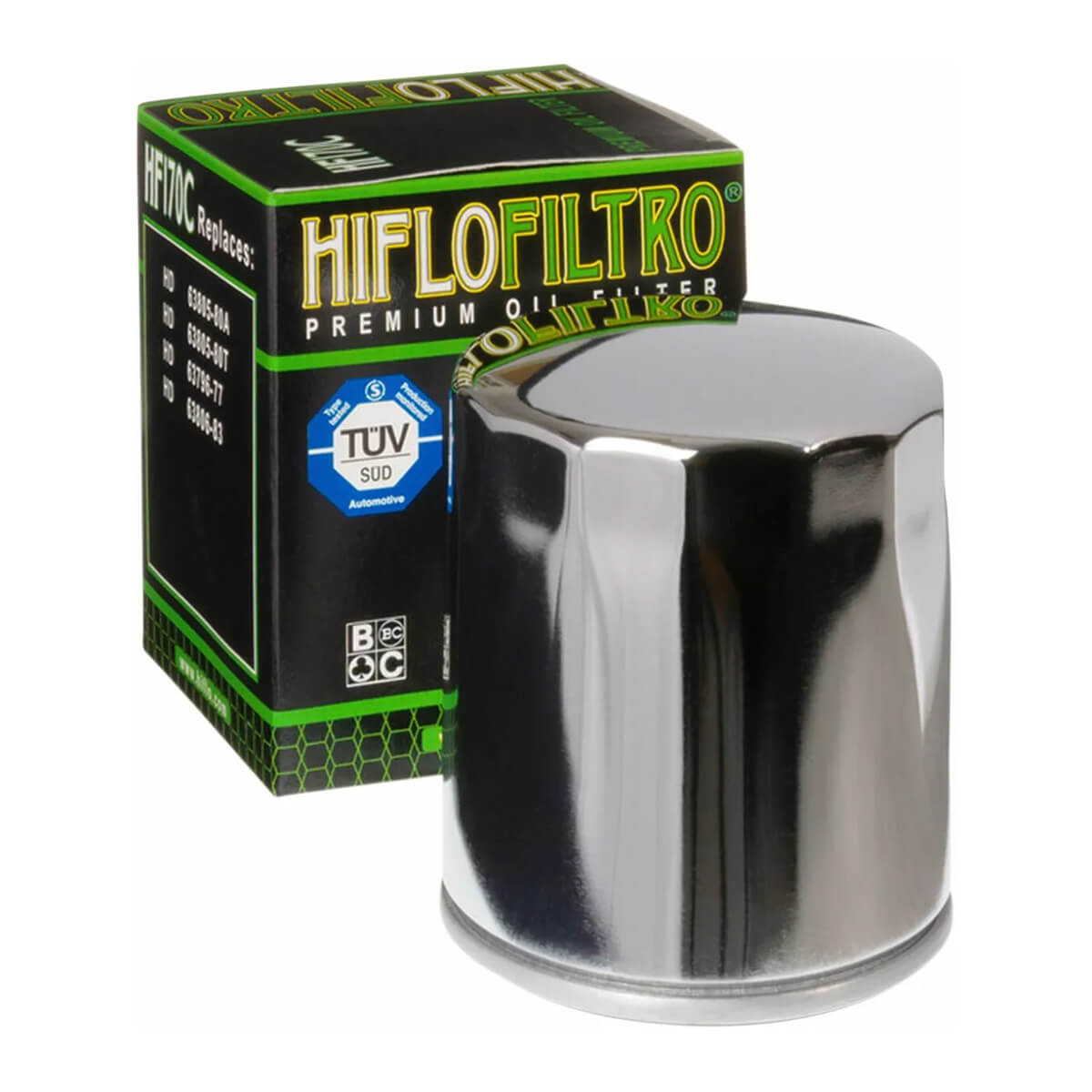 Hiflofiltro HF170C Chrome Oil Filter Harley Davidson