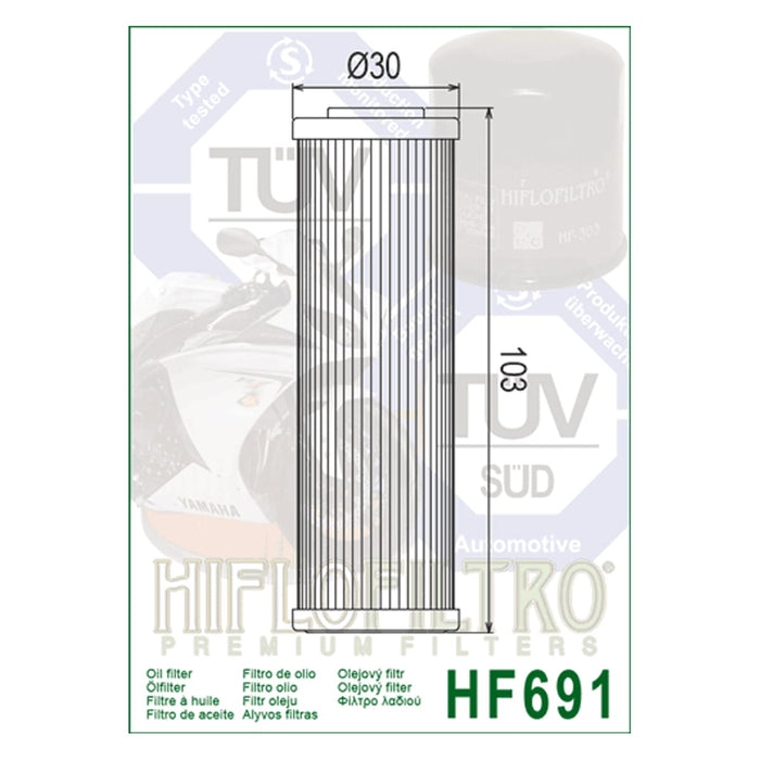 Filtro de Óleo HF691 AJP/ Fantic/ FB Mondial Hiflofiltro