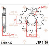 Pinhão AM6 JT 1120 de 15 Dentes