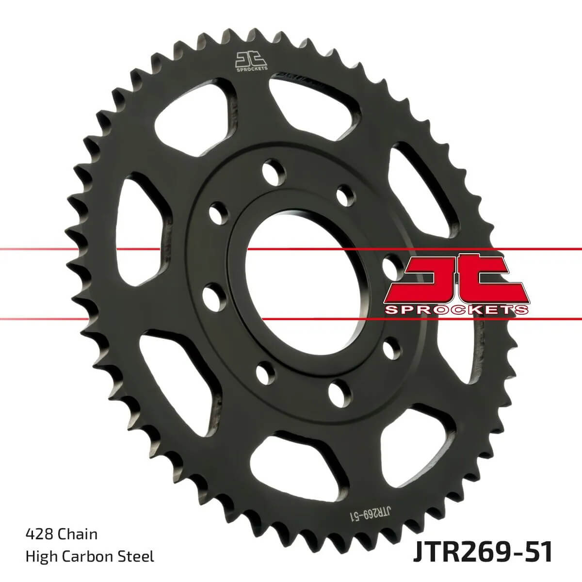 Cremalheira JT 269 com 51 dentes Dealim/ Honda/ KYMCO...