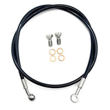 Kit Tubo Malha Aço de Travão Yamaha DT 50 LC/ LCD/E Preto