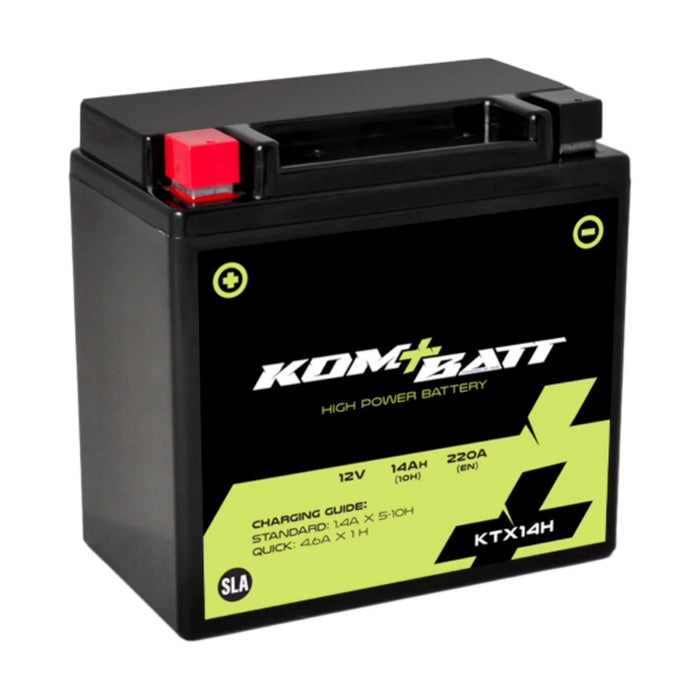 Bateria KOMBATT KTX14H / YTX14H (Carregada e Ativa)