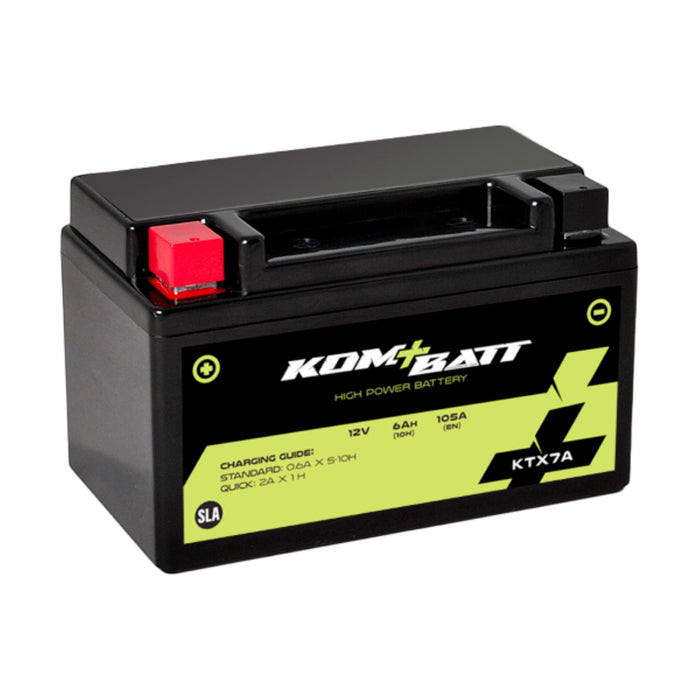 Bateria KOMBATT KTX7A / YTX7A (Carregada e Ativa)