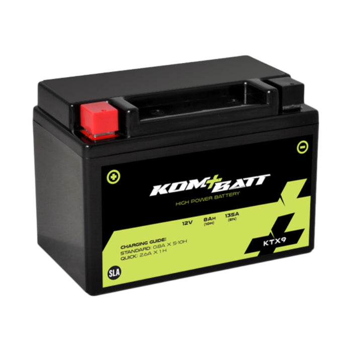 Bateria KOMBATT KTX9 / YTX9 (Carregada e Ativa)