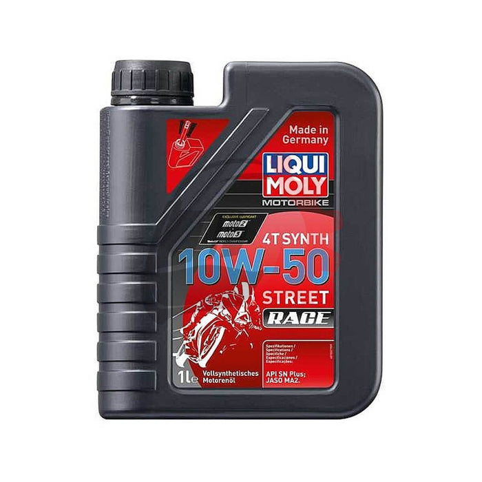 Aceite Liqui Moly 100% Sintético Street Race 10w50 4T (1L) 