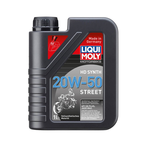 Óleo Liqui Moly HD 100% Sintético 20w50 4T (1Litro)