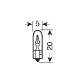 Lâmpada T5 BILUX 12V 1.2W (Instrumentos)