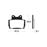 Pastillas de freno Yamaha MR70 Tecnium
