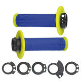 Punhos PROGRIP 708 Lock-On Azul/ Amarelo Fluo
