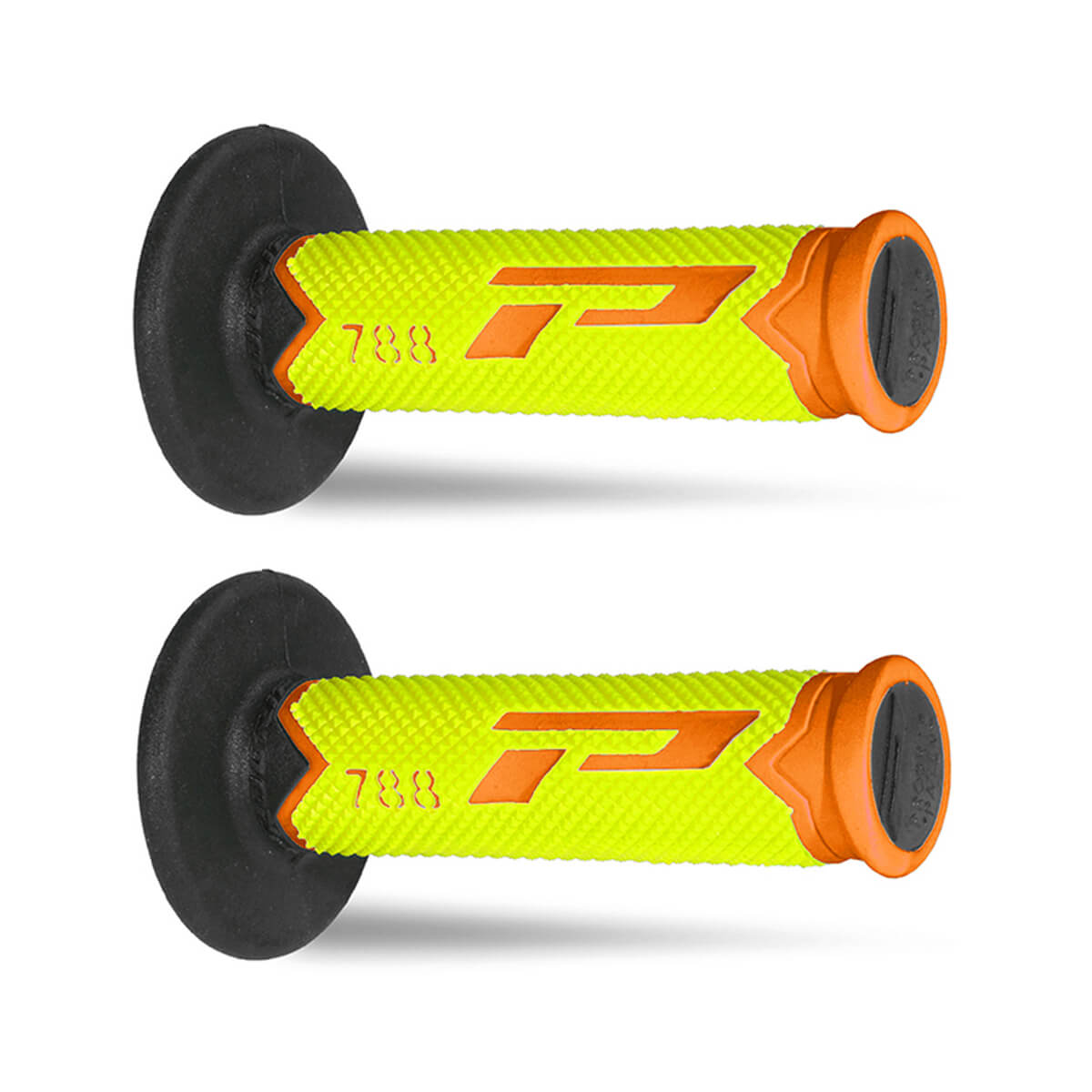 Punhos PROGRIP 788 Preto/ Branco/ Laranja Fluor