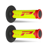 Punhos PROGRIP 788 Preto/ Vermelho Fluor/ Amarelo Fluor