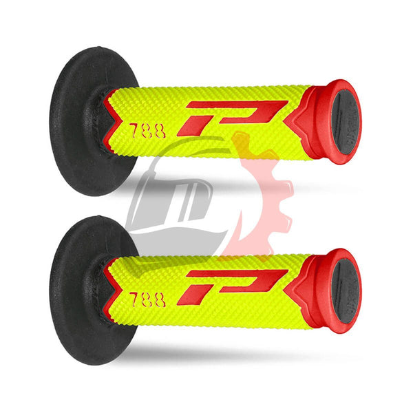 Punhos PROGRIP 788 Preto/ Vermelho Fluor/ Amarelo Fluor