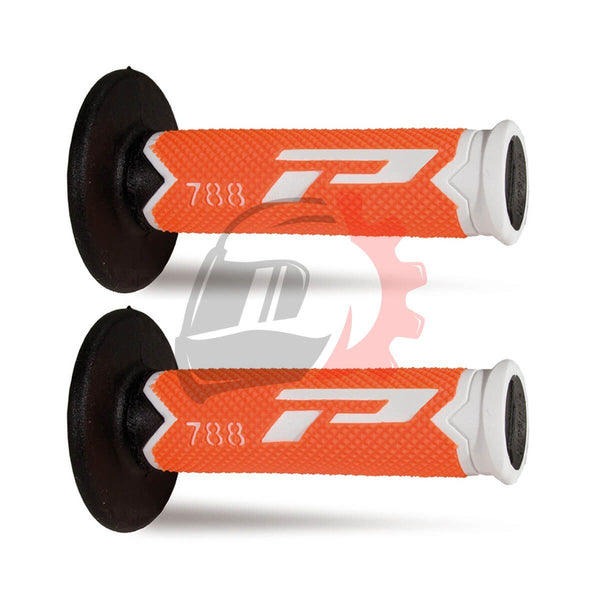 Punhos PROGRIP 788 Preto/ Branco/ Laranja Fluor