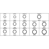Box/Assortment Copper Washers 190 Pieces (14 Sizes)