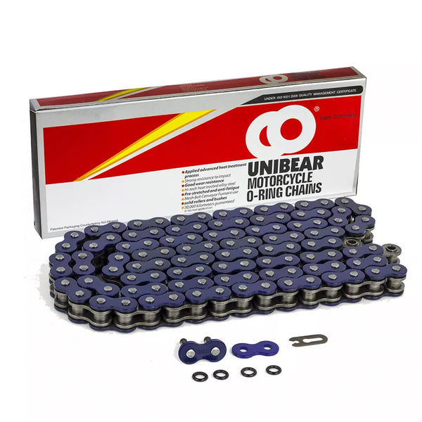 Corrente UNIBEAR 520 120L O-Ring Azul Reforçada