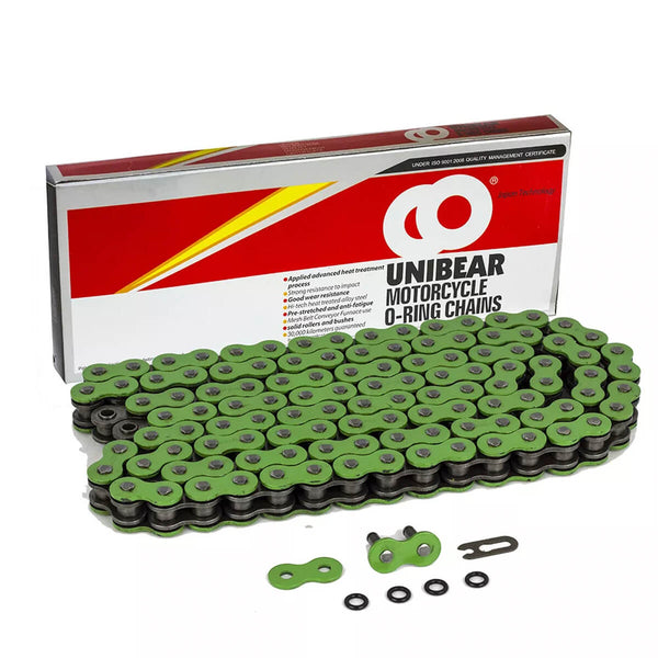 Corrente UNIBEAR 520 120L O-Ring Verde Reforçada