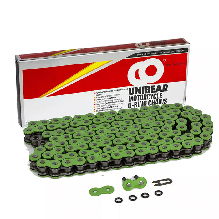Corrente UNIBEAR 520 120L O-Ring Verde Reforçada