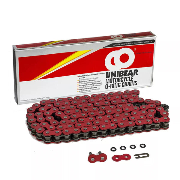 Corrente UNIBEAR 520 120L O-Ring Vermelha Reforçada