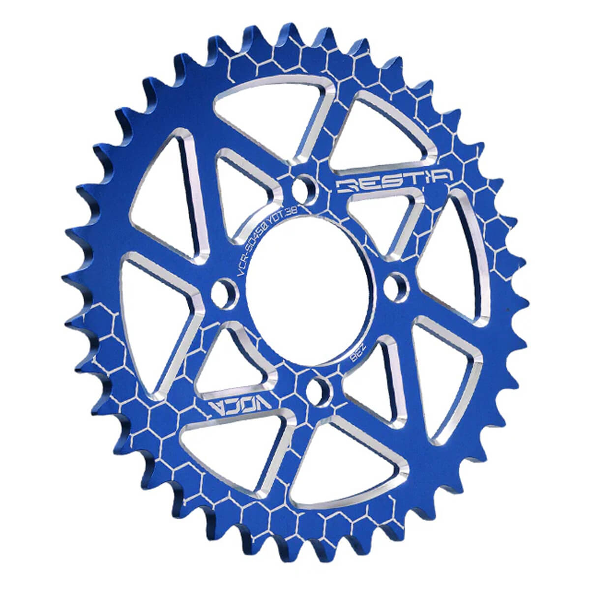 Cremalheira Yamaha DT 50 LC/ LCD 38 Dentes Azul VOCA