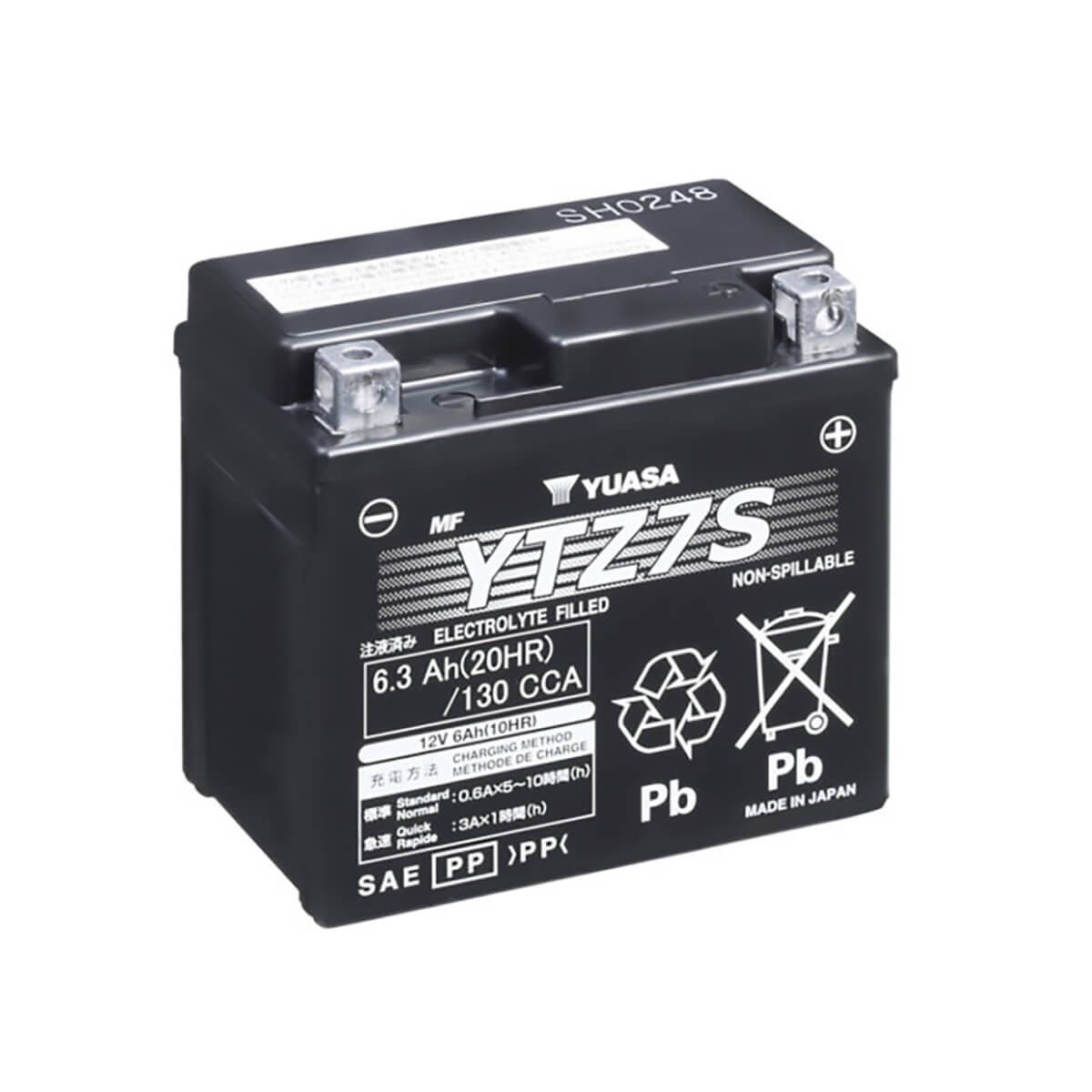 Bateria YUASA YTZ7S SLA (Carregada e Ativa)