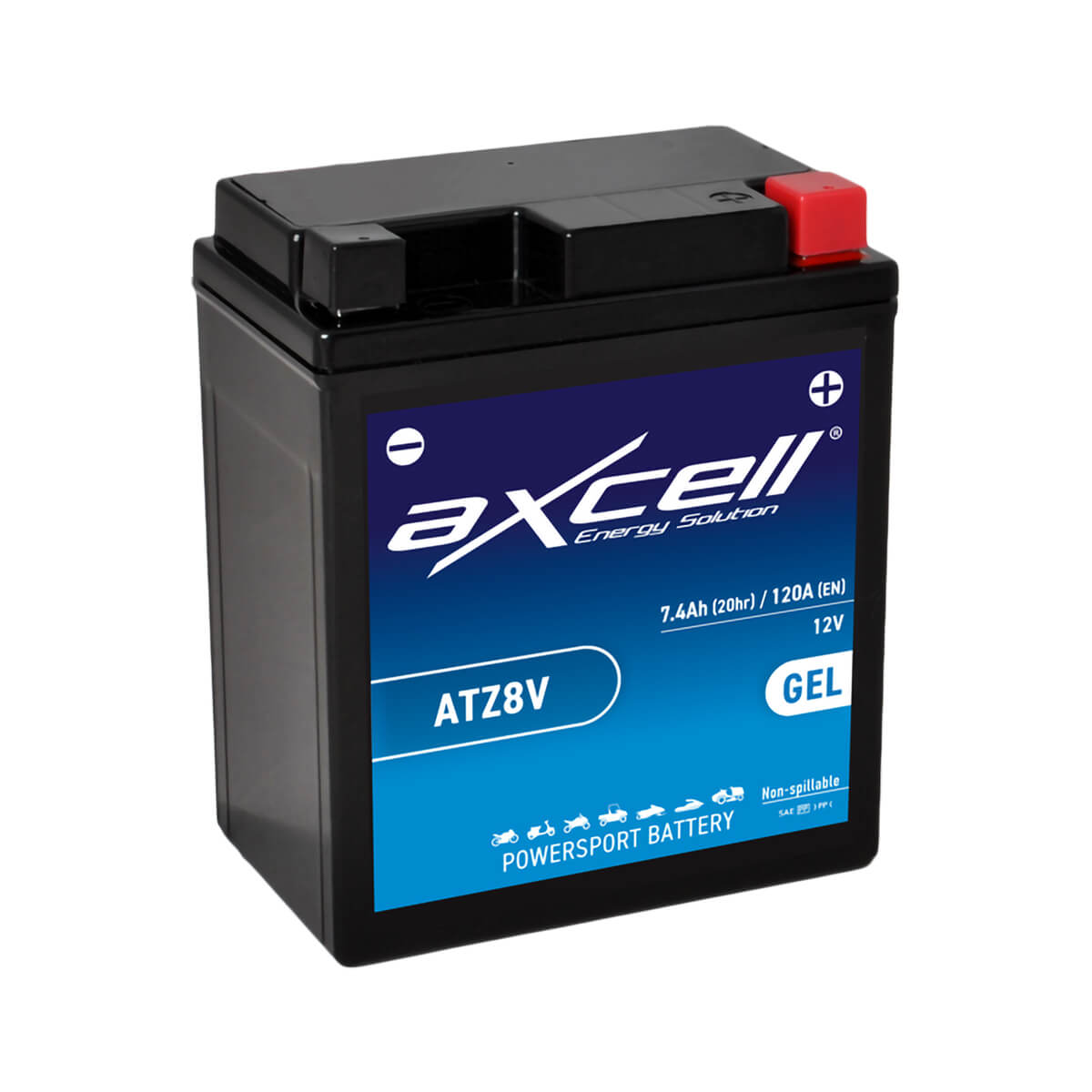 Axcell Tour Bateria AXCELL ATZ8V / YTZ8V (Carregada e Ativa) – Mega Moto Peças ...