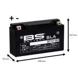 Bateria BS BATTERY BT12-10Z FA (ZONTES) (Carregada e Ativa)