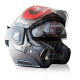 Capacete Modular UNIK Spectrum Flip-Back Preto Matte L