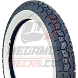 Pneu Faixa Branca 2.75-17 P215 6PR Traseiro