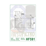 Hiflofiltro HF591 Oil Filter