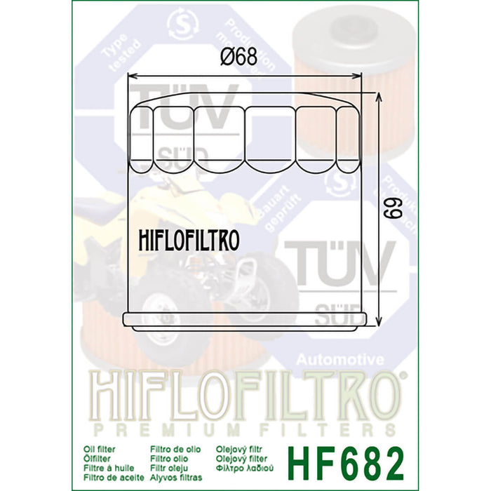 Filtro de Óleo HF682 Hiflofiltro