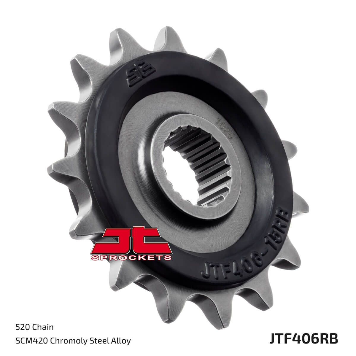 Pinhão JT 406 RB de aço com Borracha 16 dentes BMW G 310