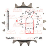 Pinhão JT 520 com Borracha 17 dentes - Kawasaki/ Suzuki...