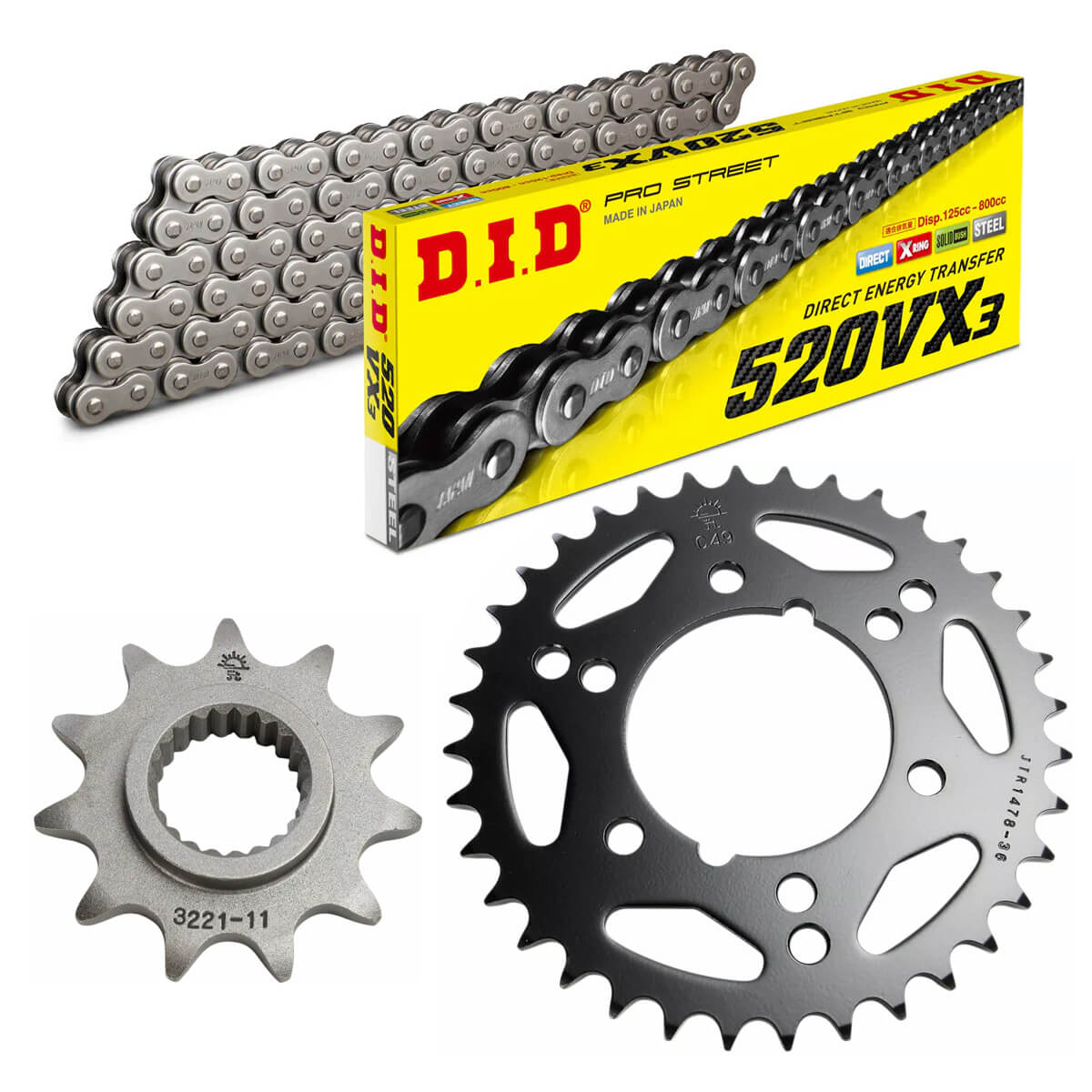 DID Polaris Trail Blazer 250 (11/36) Transmission Kit