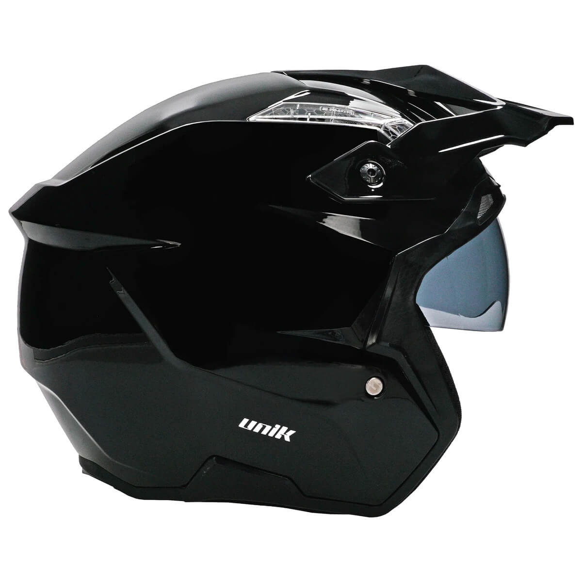 Capacete Unik Link DV com Óculos Preto Brilhante - XXL