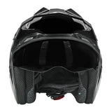 Capacete Unik Link DV com Óculos Preto Brilhante - XXL
