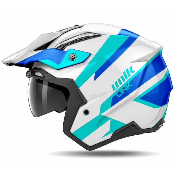 Capacete Unik Link DV com Óculos Preto Azul - S