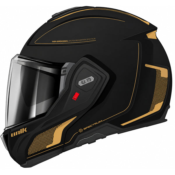 Capacete Modular UNIK Spectrum Flip-Back Dourado - XL